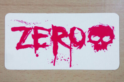 [ZERO] BLOOD #02 ステッカー BLACK (H:6.4 x W:12.8)