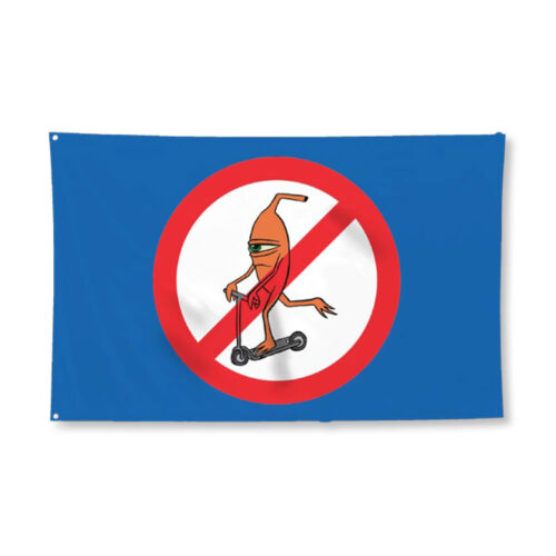 TM NO SCOOTER FLAG (幅150cm x 高さ90cm)