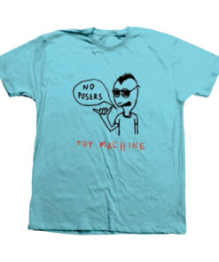 NO POSERS TEE (PACIFIC BLUE)