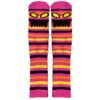 MONSTER FACE MINI STRIPE SOCK (NEON PINK)