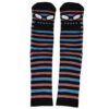 MONSTER FACE MINI STRIPE SOCK (DUSTY BLUE)