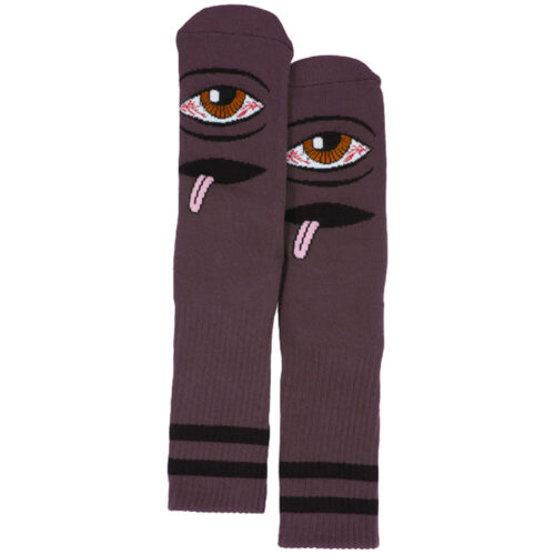 BLOODSHOT EYE SOCK #02 (EGGPLANT)